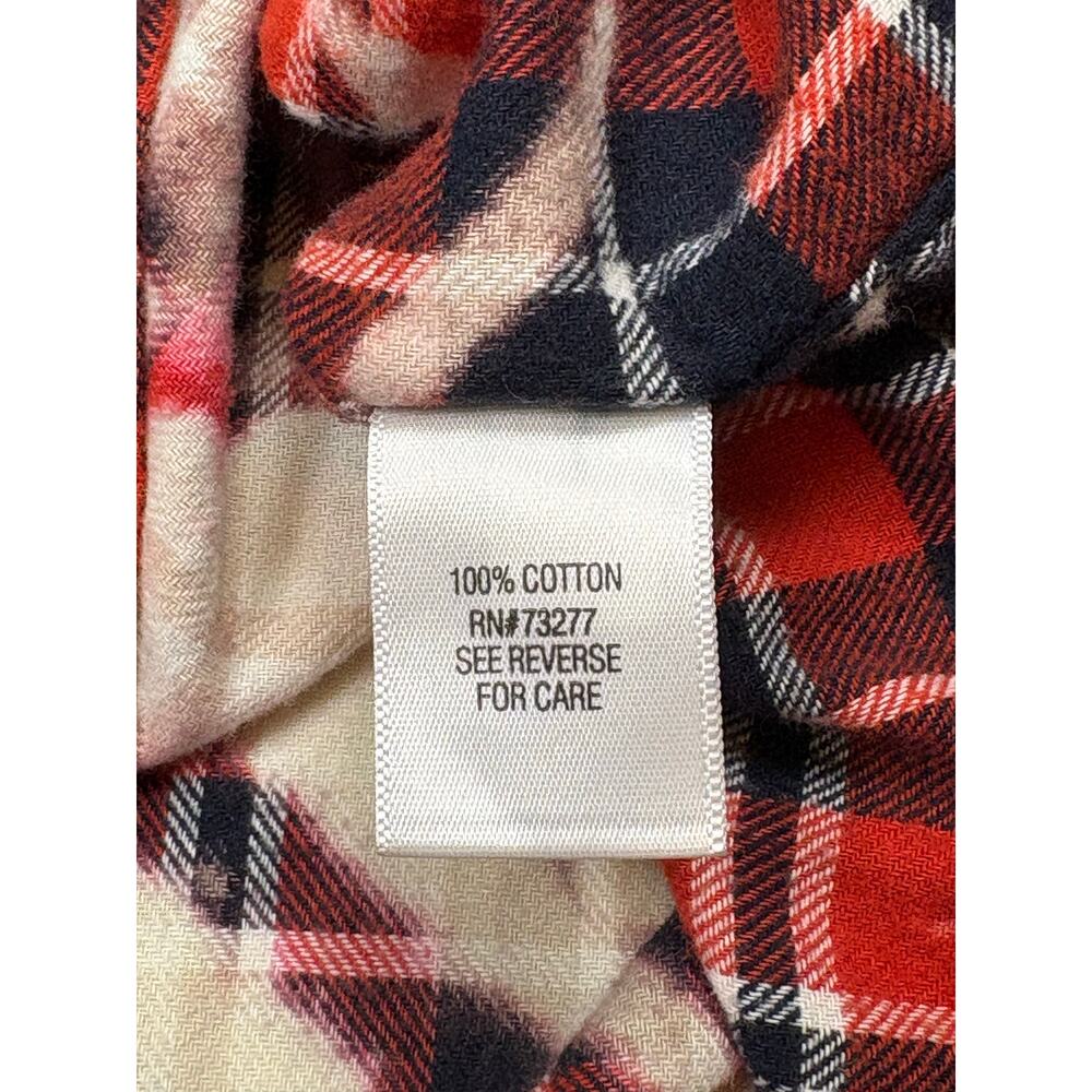 Upcycled Rocky Movie Distressed Long Sleeve Flannel Shirt Men's Large Red Boxing - Picture 7 of 7